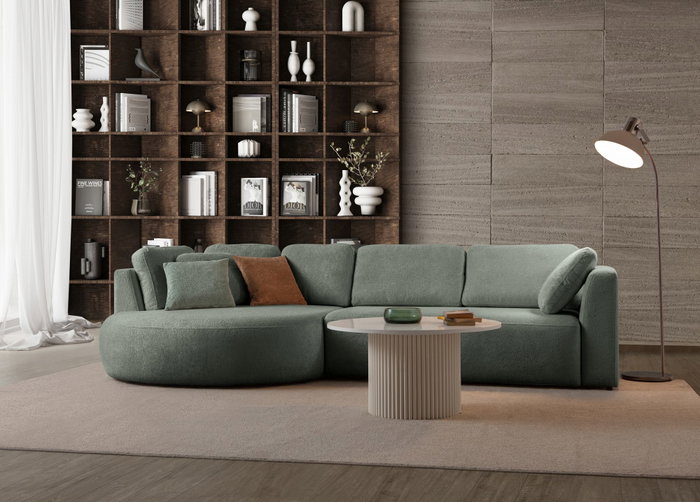 Atelier Del Sofa Venezia Left - Liquid Green Atelier Del Sofa Venezia Left - Liquid Green